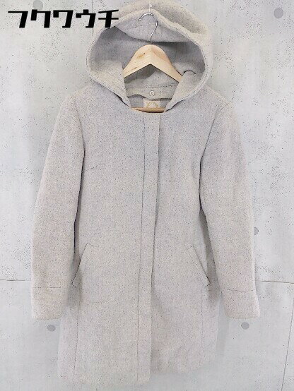 ■ Khaju カージュ SHIPS シップス ジップアップ フード コート サイズ38 グレー レディース 【中古】