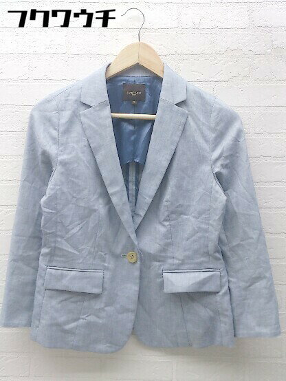 ◇ Demi-Luxe BEAMS シングル 1B 長袖 テーラードジャケット サイズ38 ネイビー ホワイト レディース 【中古】