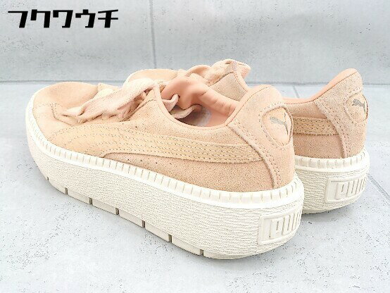 ◇ PUMA プーマ SUEDE PLATFORM TRACE ANIMA 367814-03 スニーカー シューズ 22.5 オレンジ系 レディース 【中古】