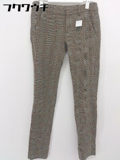 ◇ SPICK AND SPAN Pour Belle Femme スピックアンドスパン チェック パンツ サイズ34 ベージュ系 レディース 【中古】