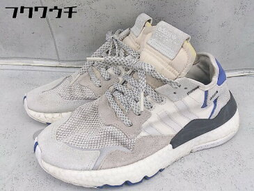 ◇ adidas アディダス F34124 NITE JOGGER ナイトジョガー スニーカー シューズ サイズ24.5cm グレー系 レディース 【中古】