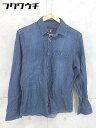 ◇ THE SHOP TK ザ ショップ ティーケー 長袖 シャツ サイズM ネイビー メンズ 【中古】