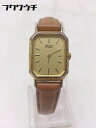 ◇ SEIKO セイコー 2320-6740 動作未確認 クォーツ式 2針 デジタル ブラウン系 レディース 【中古】