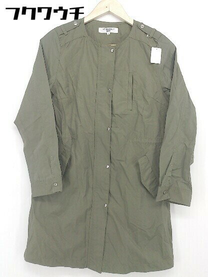 ◇ NATURAL BEAUTY BASIC ナチュラルビューティーベーシック 長袖 ジャケット サイズS カーキ レディース 【中古】