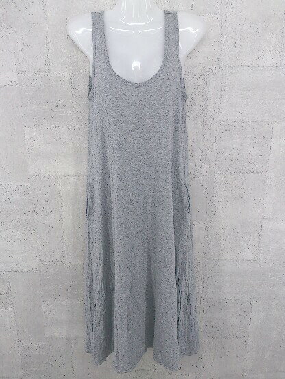 ◇ green label relaxing UNITED ARROWS ノースリーブ 膝下丈 ワンピース サイズ36 グレー レディース 【中古】