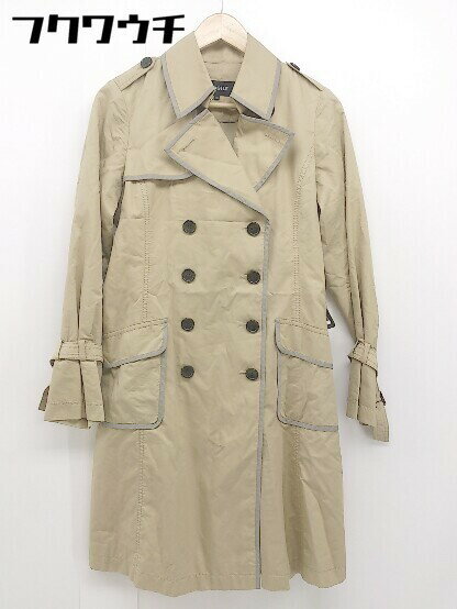 ◇ ◎ FRAGILE フラジール ウエストベルト付き 長袖 トレンチ コート サイズ40 ベージュ系 レディース 【中古】