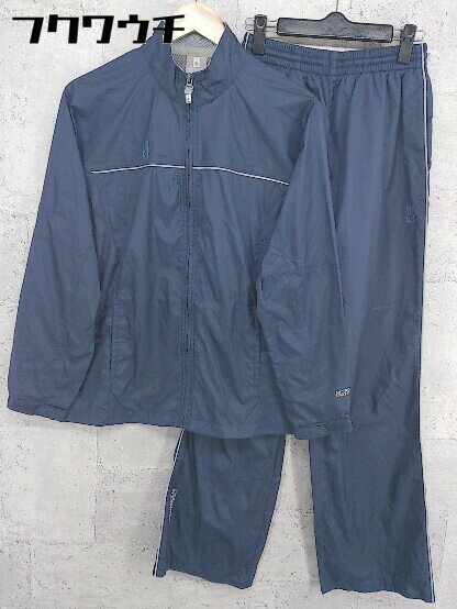 ◇ DESCENTE デサント セットアップ サイズL ネイビー レディース 【中古】