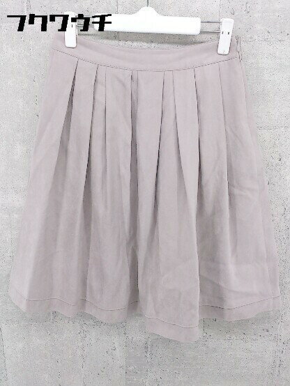 ◇ NATURAL BEAUTY ナチュラルビューティー 膝丈 フレア スカート 38 グレー * 1002799925341 【中古】