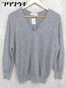 ◇ B:MING by BEAMS ビーミング by ビームス Vネック 長袖 ニット セーター グレー レディース 【中古】