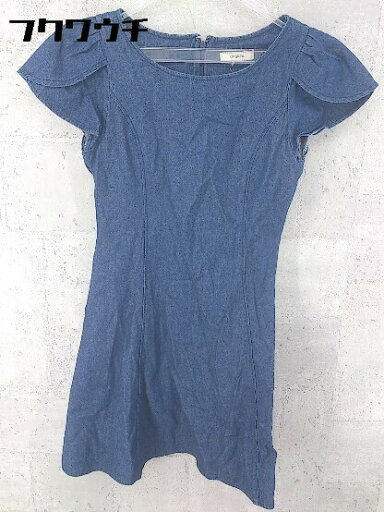 ◇ titty&Co. ティティー&コー ノースリーブ 膝丈 ワンピース サイズM インディゴ レディース 【中古】 ◇ titty&Co. ティティー&コー ノースリーブ 膝丈 ワンピース サイズM インディゴ レディース 【中古】