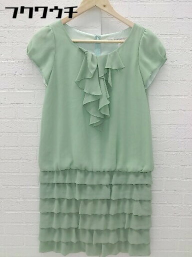 ◇ The Way of Chic Ray BEAMS レイビームス 半袖 膝丈 ワンピース サイズ0 ライトグリーン系 レディース 【中古】 ◇ The Way of Chic Ray BEAMS レイビームス 半袖 膝丈 ワンピース サイズ0 ライトグリーン系 レディース 【中古】