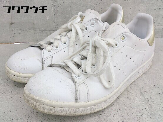 ◇ adidas アディダス EE8836 Stan Smith スニーカー シューズ サイズ24 ホワイト ゴールド レディース 【中古】