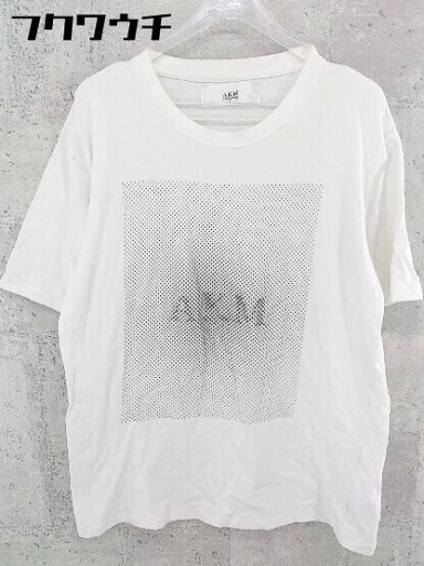 ◇ AKM エーケーエム 半袖 Tシャツ サイズM ホワイト&ブラック メンズ 【中古】