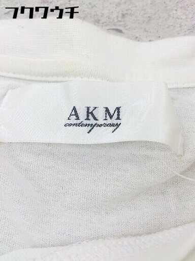 ◇ AKM エーケーエム 半袖 Tシャツ サイズM ホワイト&ブラック メンズ 【中古】