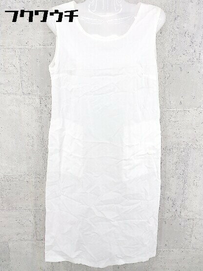 ◇ UNTITLED アンタイトル ノースリーブ 膝丈 ワンピース サイズ9 ホワイト レディース 【中古】
