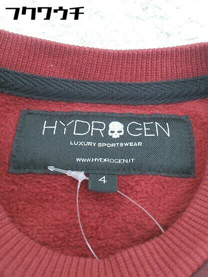 ◇ HYDROGEN ハイドロゲン キッズ 子供服 迷彩 カモフラ 長袖 スウェット トレーナー サイズ4 レッド系 メンズ 【中古】
