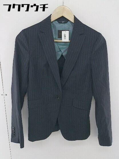 ◇ TOMORROWLAND トゥモローランド ウール混 長袖 ジャケット サイズ38 ネイビー レディース 【中古】