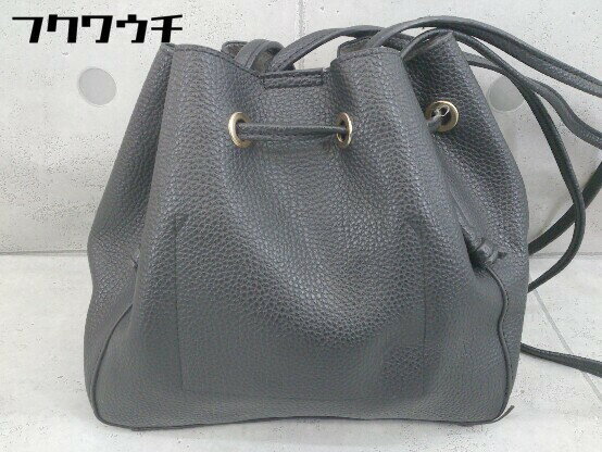 ◇ KBF アーバンリサーチ 巾着 肩掛け ショルダー バッグ ブラック レディース 【中古】