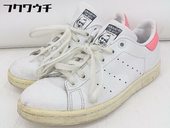 ◇ adidas アディダス STAN SMITH スタンスミス BB7601 スニーカー シューズ サイズ23cm ホワイト ピンク レディース 【中古】