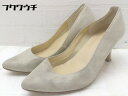 ◇ Odette e Odile オデット エ オディール UNITED ARROWS ポインテッドトゥ パンプス 23cm ベージュ系 レディース 【中古】