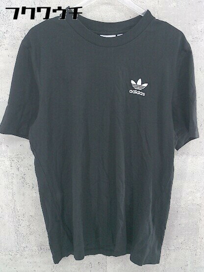 ◇ adidas アディダス 半袖 プリント Tシャツ カットソー サイズJ/M ブラック メンズ 【中古】