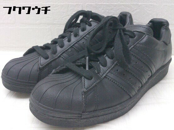 ◇ adidas アディダス SUPERSTAR 80s?S79442 スニーカー シューズ サイズ23.5cm ブラック レディース 【中古】