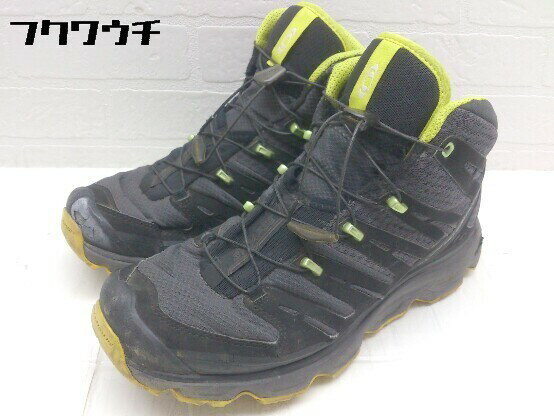 ◇ salomon サロモン SYNAPSE つま先割れ インソールなし シューズ サイズ27cm ブラック メンズ 【中古】