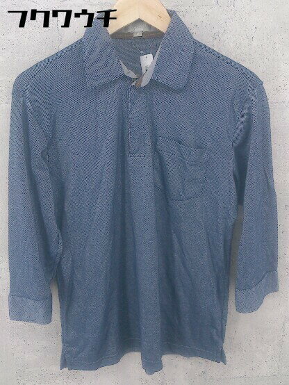 ◇ YUKI TORII ユキトリイ HOMME 長袖 ポロシャツ サイズM ネイビー メンズ 【中古】