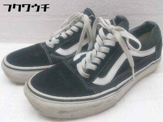 ◇ VANS バンズ OLD SKOOL オールドスクール スニーカー シューズ 23.5cm ブラック ホワイト レディース 【中古】