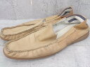 ◇ KATHARINE HAMNETT LONDON キャサリン ハムネット ロンドン フラットシューズ サイズ26 キャメル メンズ 【中古】