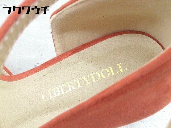 ◇ LibertyDoll リバティードール アンクルストラップ ヒール パンプス サイズL レッド系 レディース 【中古】