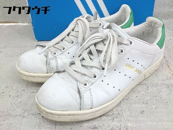 ◇ ◎ adidas アディダス S75074 Stan Smith スニーカー シューズ サイズ22.5 ホワイト グリーン レディース 【中古】