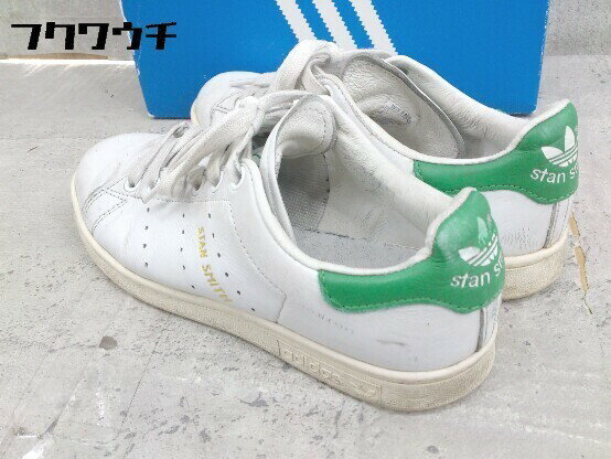 ◇ ◎ adidas アディダス S75074 Stan Smith スニーカー シューズ サイズ22.5 ホワイト グリーン レディース 【中古】