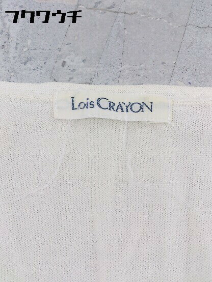 ◇ Lois CRAYON ロイスクレヨン シルク混 コットン 長袖 ニット セーター サイズM アイボリー系 レディース 【中古】