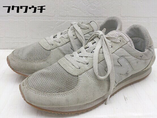 ◇ NEW BALANCE U220EB スニーカー シューズ 24.5cm グレー レディース 【中古】