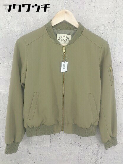 ◇ AG by aquagirl エージー バイ アクアガール 長袖 ジップアップ ジャケット サイズM カーキ系 レディース 【中古】