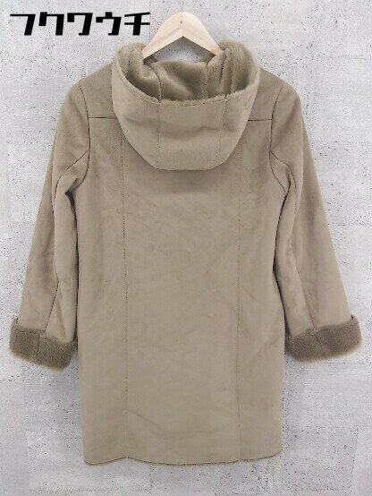 ■ N. NATURAL BEAUTY BASIC フェイクムートン コート サイズM ブラウン レディース 【中古】