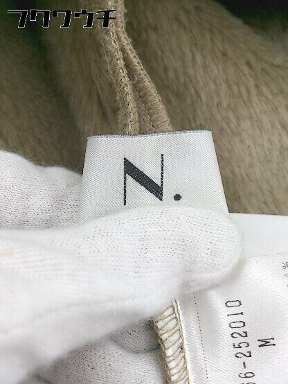 ■ N. NATURAL BEAUTY BASIC フェイクムートン コート サイズM ブラウン レディース 【中古】