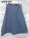 ◇ PAGEBOY ページボーイ ALICIA ロング フレア スカート サイズM ブルー系 レディース 【中古】