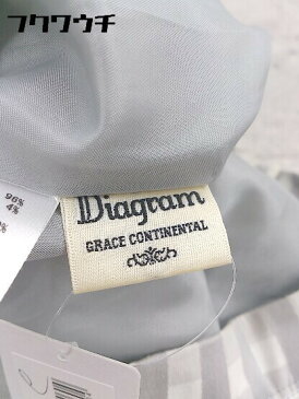 ◇ DIAGRAM GRACE CONTINENTAL チェック ミニ ギャザー スカート サイズ36 ベージュ グレー レディース 【中古】