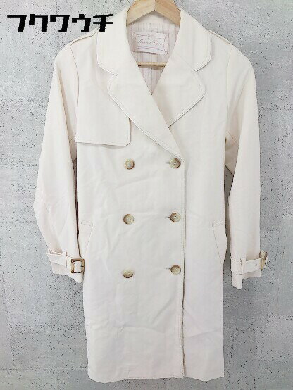 ◇ ◎ MAJESTIC LEGON マジェスティックレゴン ウエストリボン付 長袖 トレンチ コート サイズM アイボリー レディース 【中古】