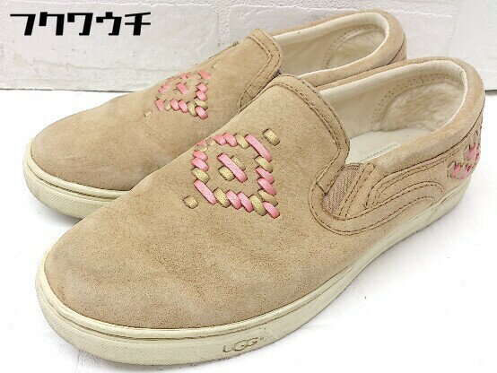 ◇ UGG アグ Fierce Rustic Weave 1009240 スリッポン スニーカー シューズ サイズ22cm ベージュ系 レディース 【中古】