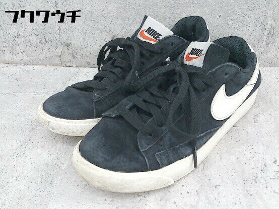 ◇ NIKE ナイキ AA3962-006 W BLAZER LOW SD スニーカー シューズ サイズ23.5 ブラック ホワイト レディース 【中古】