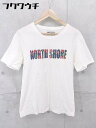 ◇ BARCEDOS バルセドス プリント 半袖 Tシャツ カットソー サイズL ホワイト メンズ 【中古】