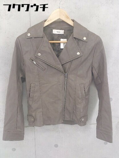 ◇ select MOCA セレクトモカ ジップアップ 長袖 レザージャケット サイズM ブラウン レディース 【中古】 ◇ select MOCA セレクトモカ ジップアップ 長袖 レザージャケット サイズM ブラウン レディース 【中古】