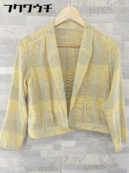 ◇ KORET OF CALIFORNIA チェック ジャケット イエロー レディース 【中古】
