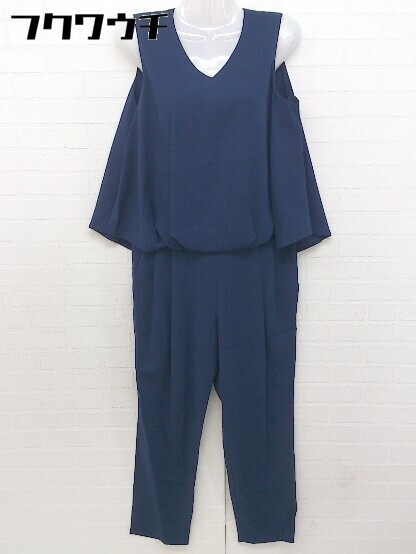 ◇ ROPE PICNIC ロペピクニック バックジップ ノースリーブ オールインワン コンビネゾン サイズ38 ネイビー レディース 【中古】