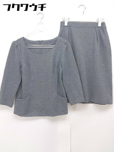 ◇ Debut de Fiore デビュー ド フィオレ LAISSE PASSE バックジップ 膝丈 セットアップ 36 グレー レディース 【中古】 ◇ Debut de Fiore デビュー ド フィオレ LAISSE PASSE バックジップ 膝丈 セットアップ 36 グレー レディース 【中古】