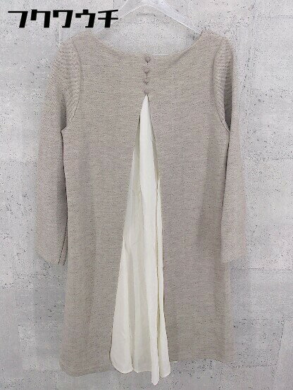 ◇ anatelier アナトリエ 長袖 膝丈 ワンピース サイズ38 ブラウン系 レディース 【中古】