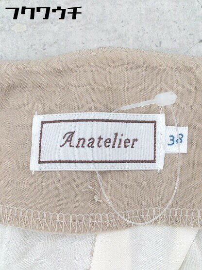 ◇ anatelier アナトリエ 長袖 膝丈 ワンピース サイズ38 ブラウン系 レディース 【中古】
